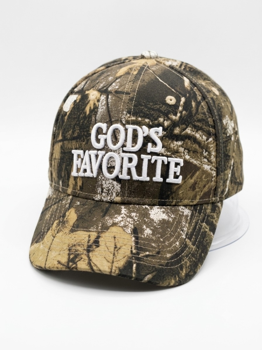 NWOT Handmade God’s Favorite Camo Baseball Hat Cap